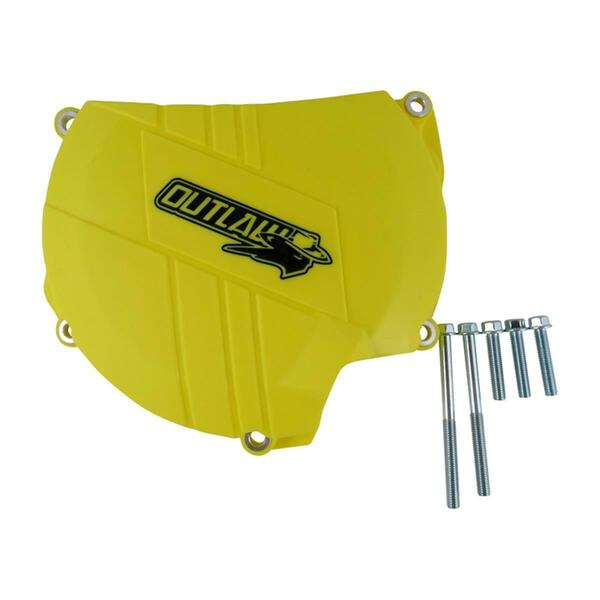 Outlaw Racing Clutch Cover Protector Yellow, Suzuki Rmz450 08-15 OR4135